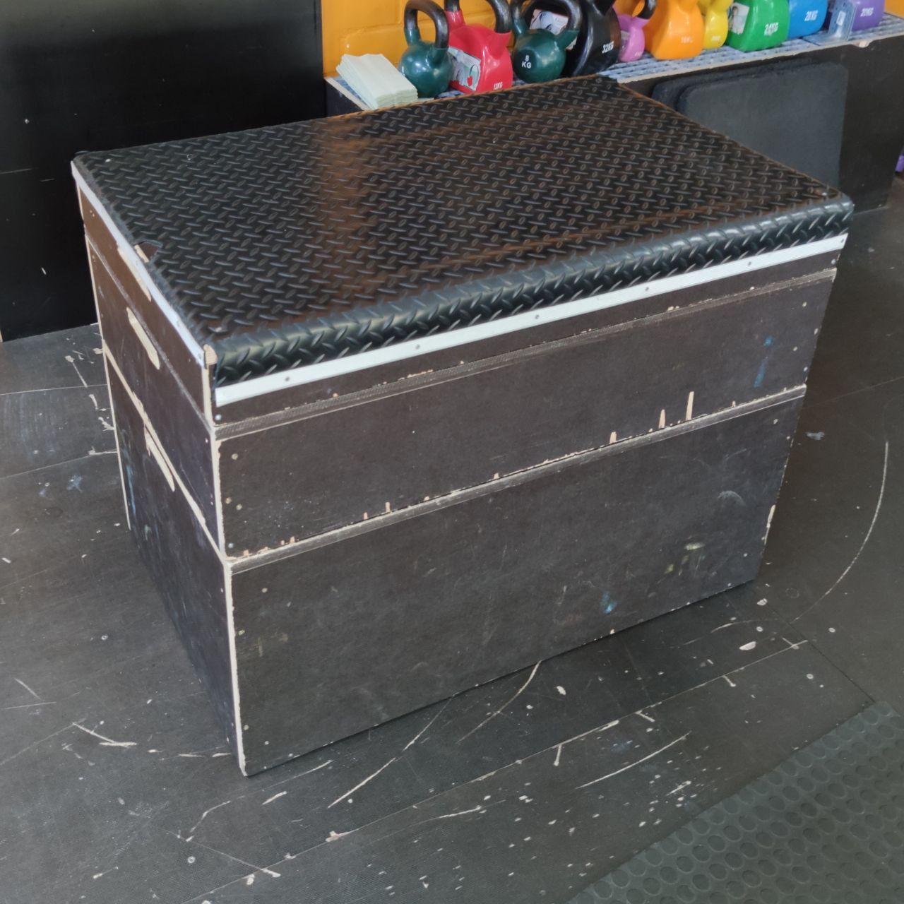 Plyo box in Nostelema’s functional training area