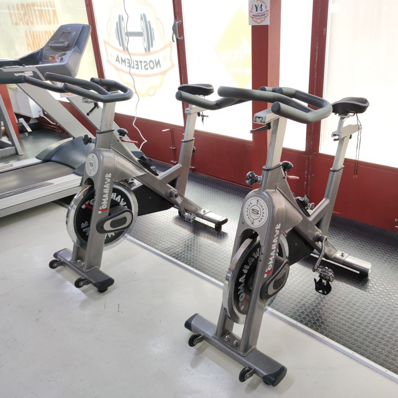 Spinning bikes at Nostelema