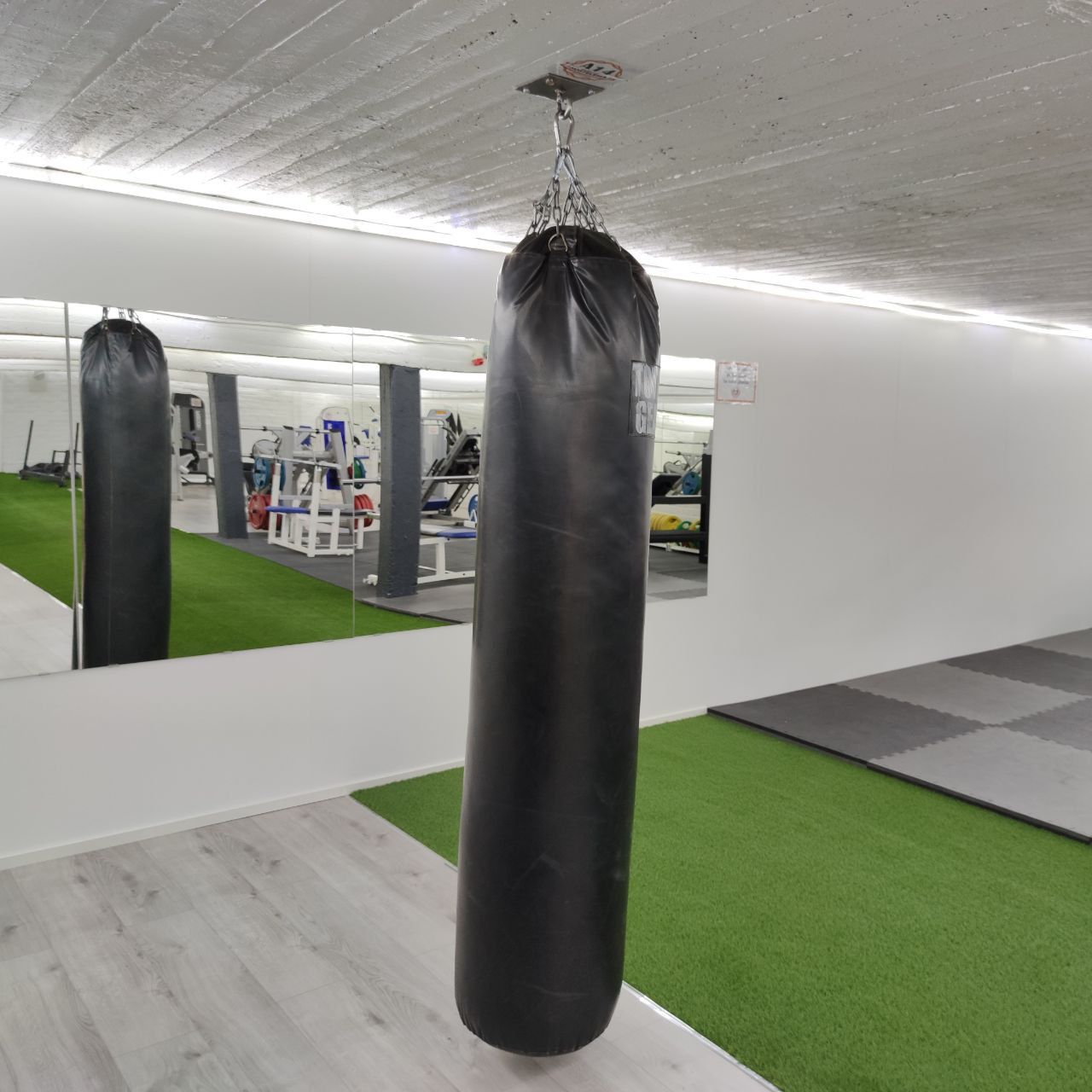 Punching bag in Nostelema’s functional training area