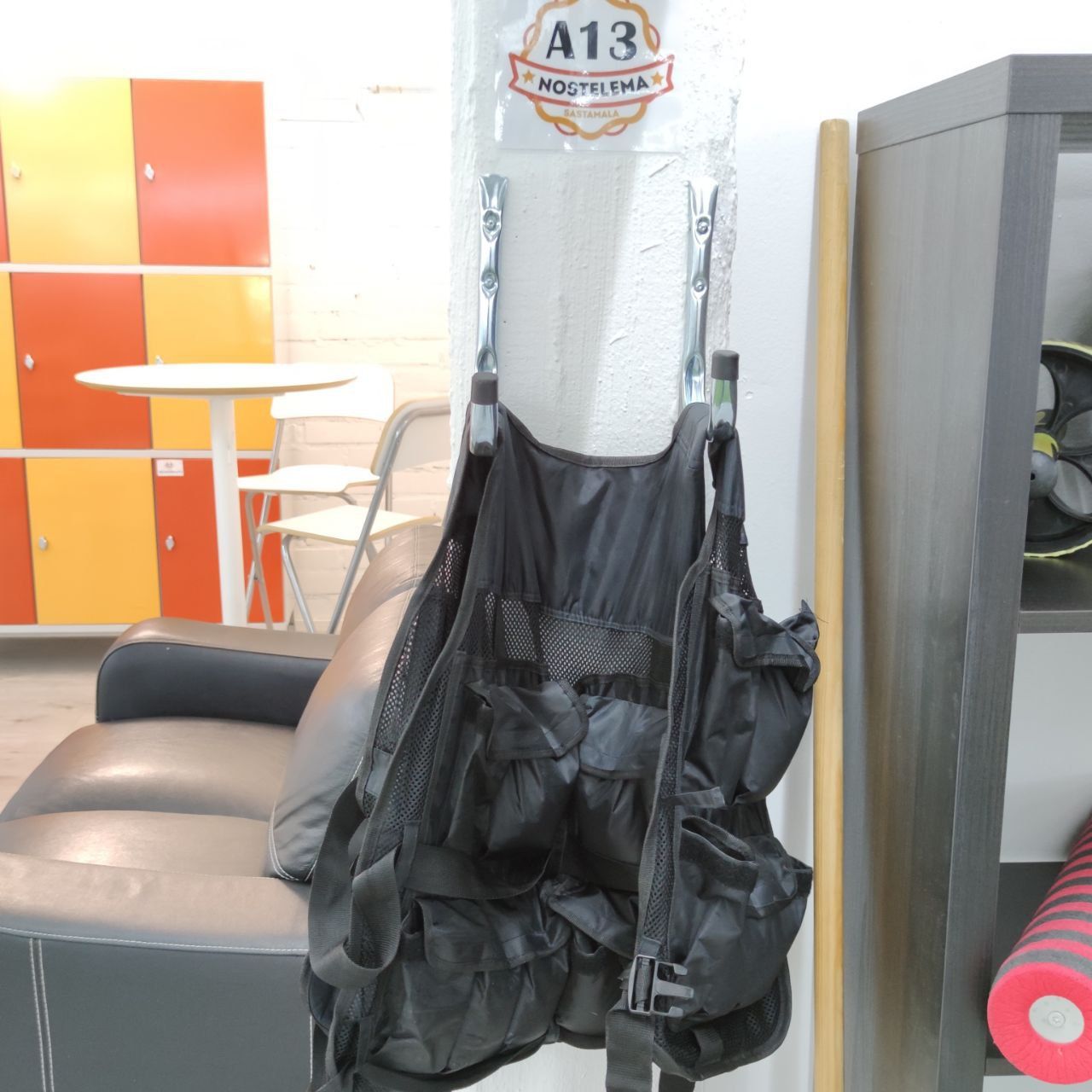 Weighted vest in Nostelema’s functional training area
